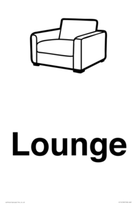 Dementia lounge sign